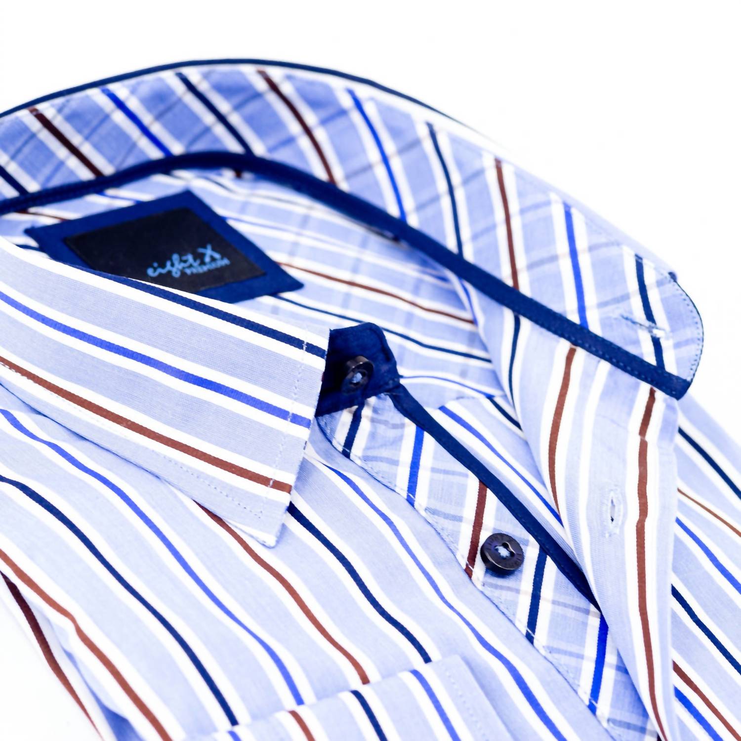 Eight X - Striped Button Down Shirt