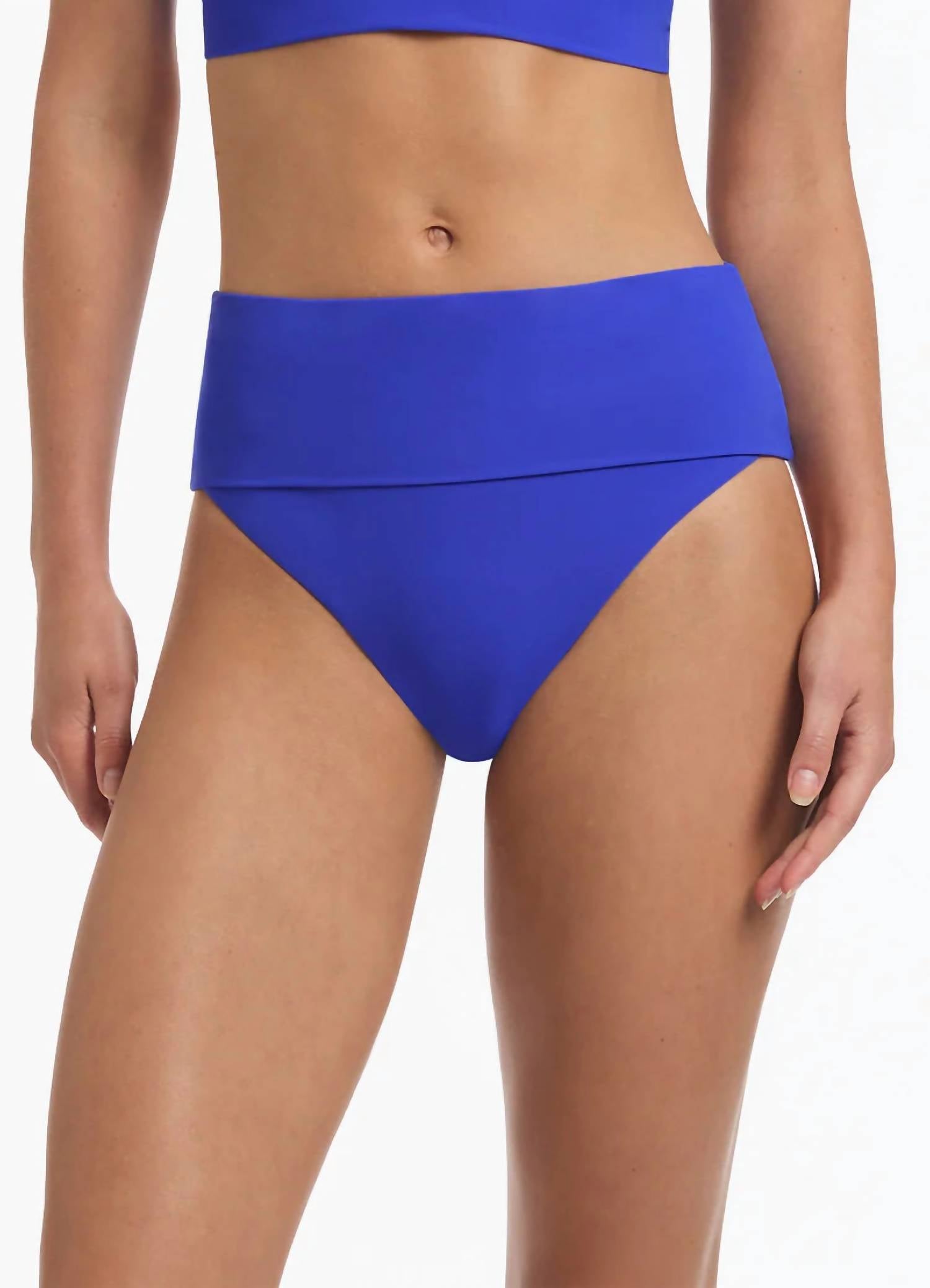 Jets - Jetset Fold Down High Waisted Bikini Bottom