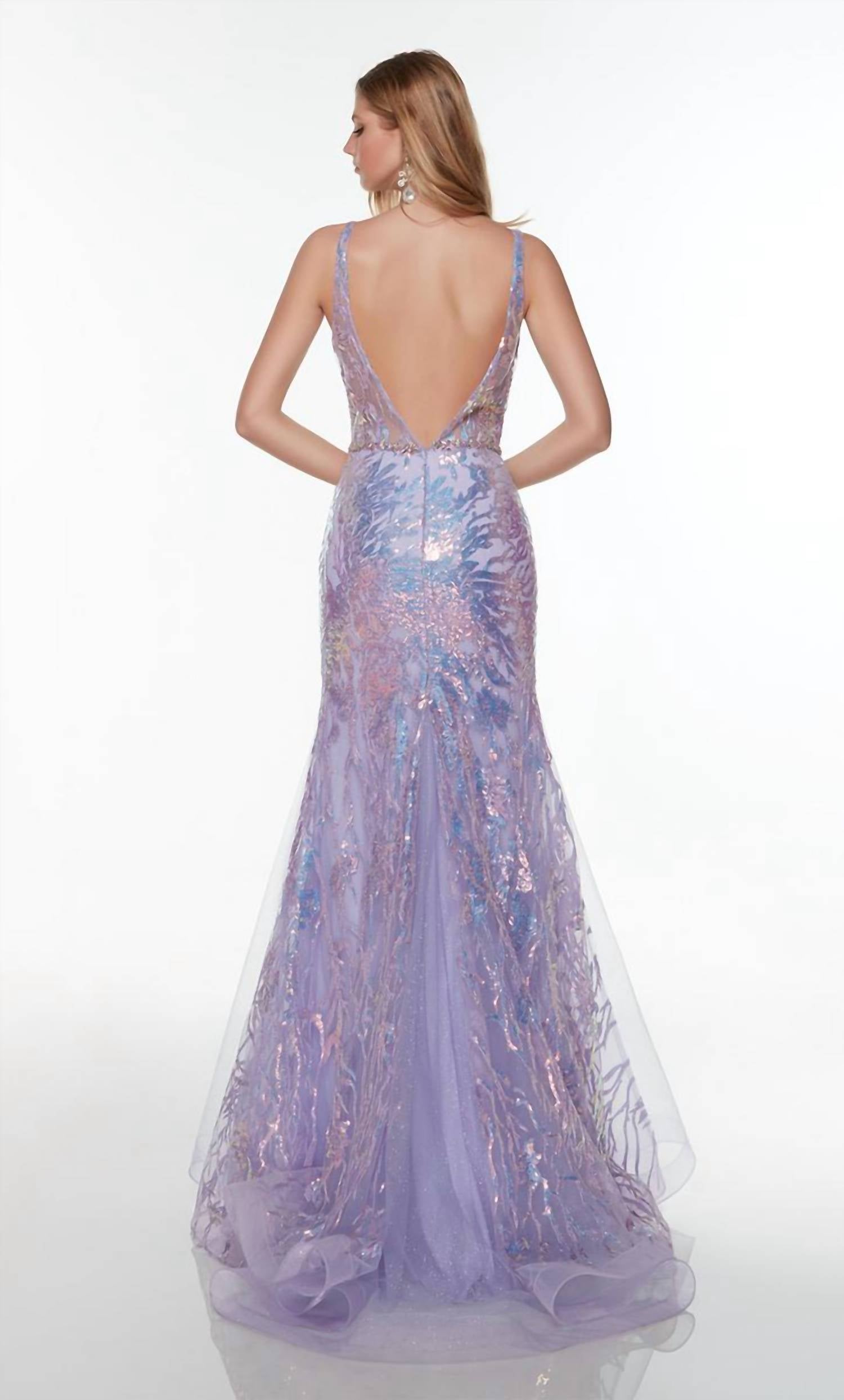 Alyce Paris - Sequin Tulle Fit And Flare Gown
