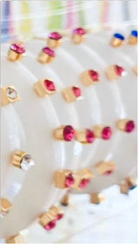 Smith & Co - Women's City Girl Jewel Large Hoop Earrings