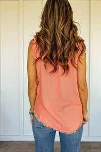 Zenana - Keeping Cool Washed Linen Top