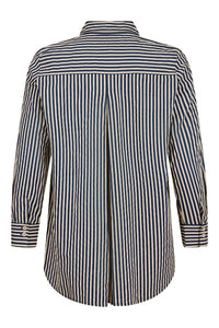 Noen - Women's Striped Embroidered Button Down Shirt