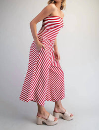 Ee:Some - Katherine Strapless Wide Leg Jumpsuit