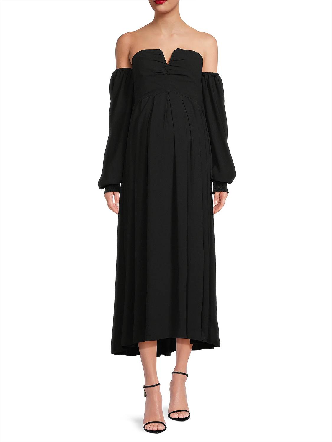 Emilia George - Sabrina Off Shoulder Maternity Gown