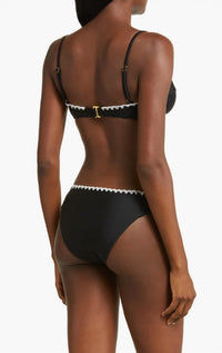 Ramy Brook - Emmeline Underwire Contrast Edge Bikini Top And Bottom Set