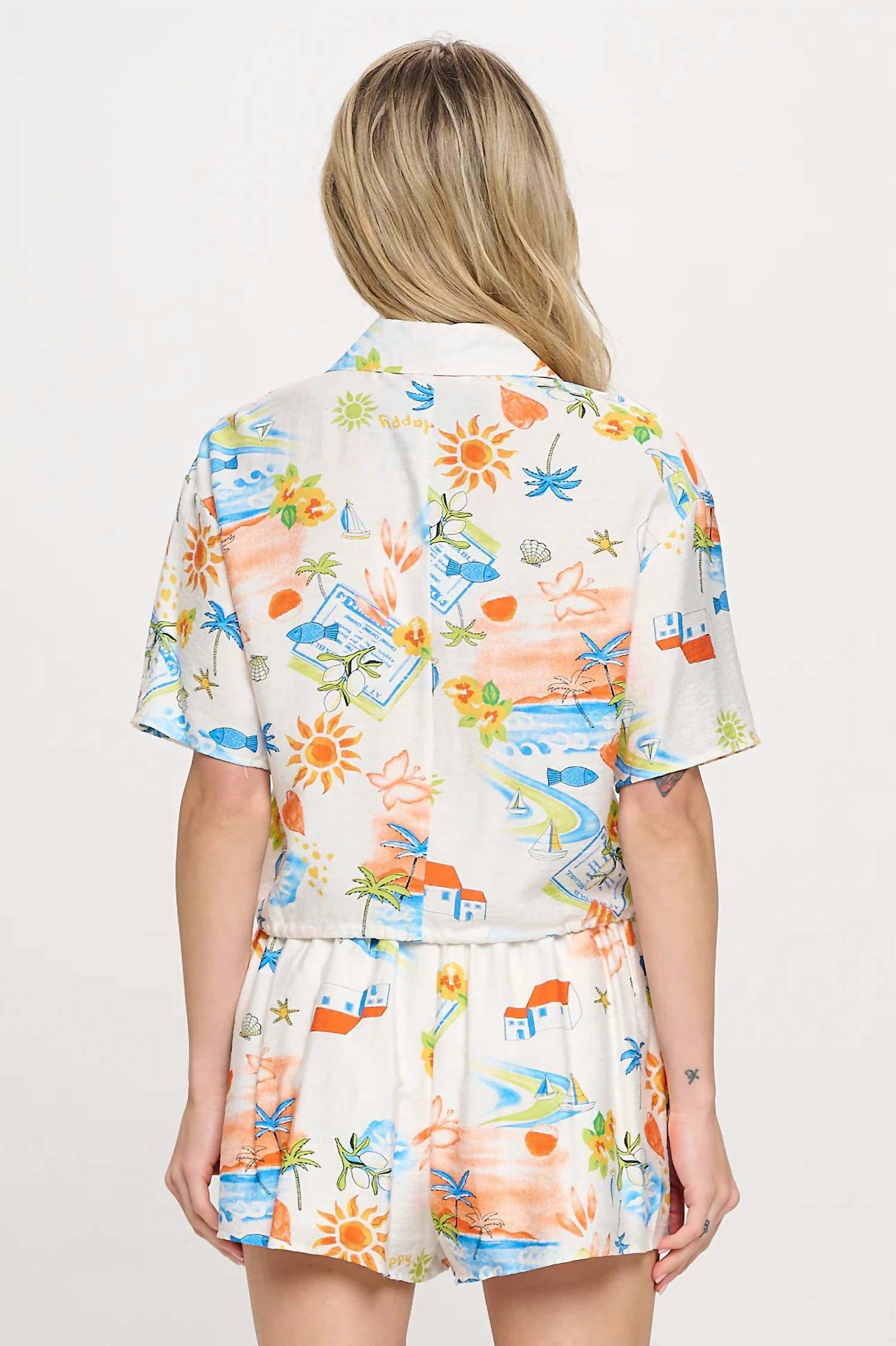 Meet Me In Santorini - Mediterranean Daydream Shorts
