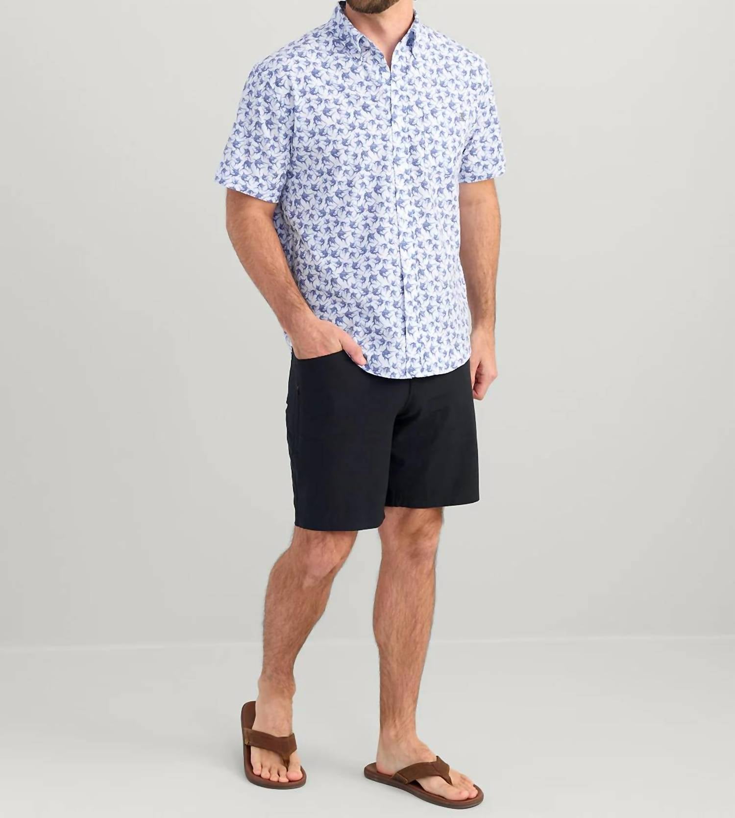 Huk - Kona Kc Print Button-down Shirt