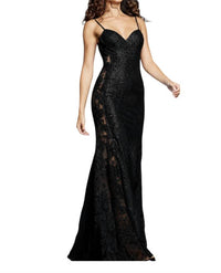 Jovani - Mermaid Lace Sequin Gown