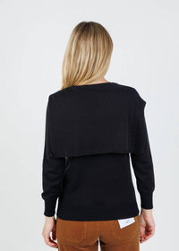 Hinson Wu - Sloane 3/4 Sleeve Tie Shoulder Sweater