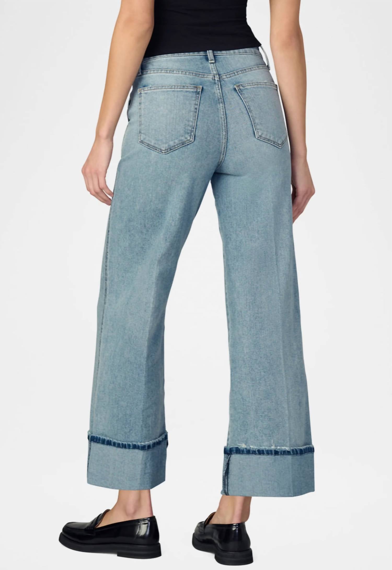 Joe'S Jeans - Trixie Cuffed High Waist Wide Leg Jeans