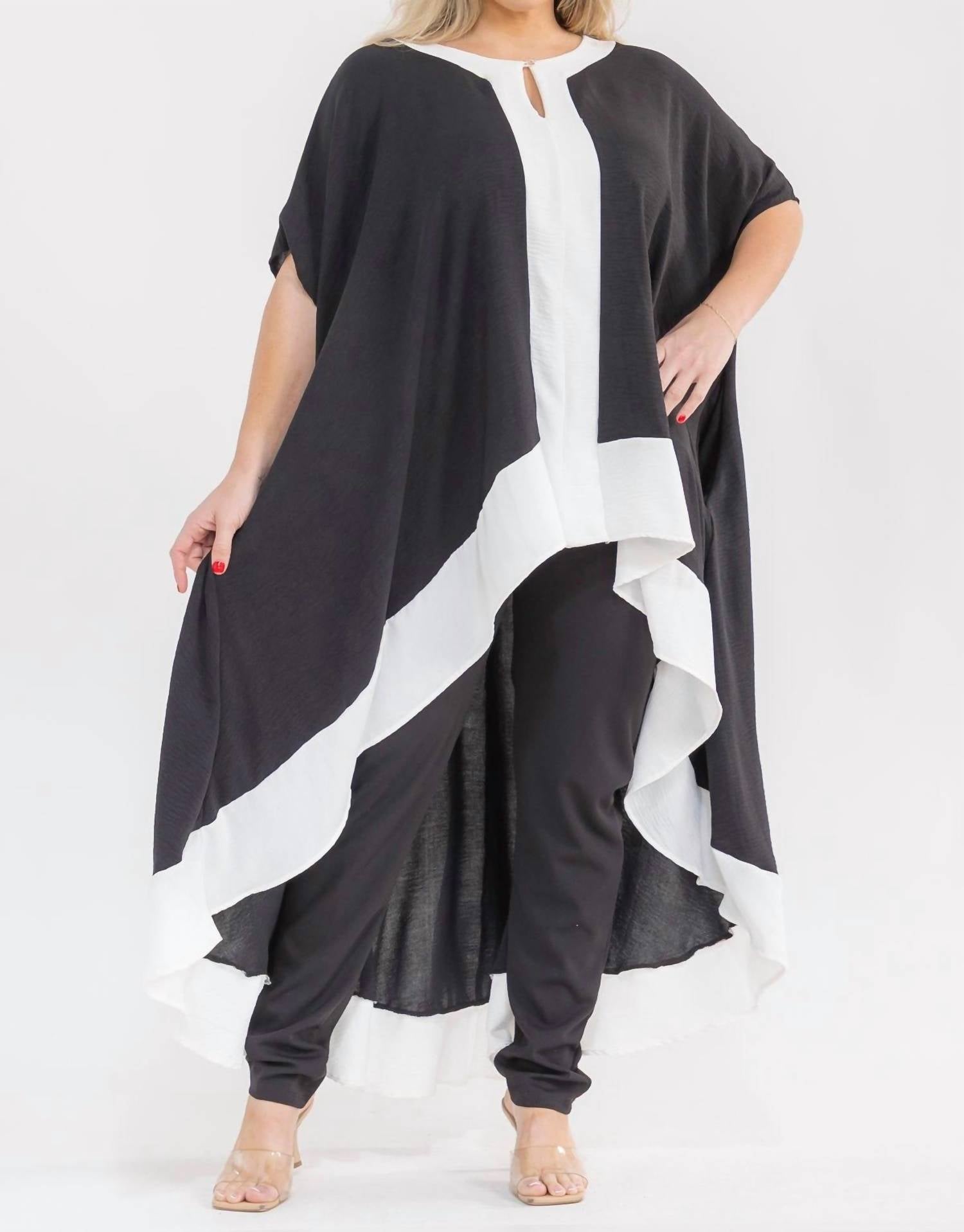 Karen T Design - Hilo Monochrome Tunic Top
