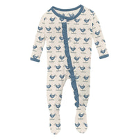 Kickee - Kids' Ruffle Footie with Snaps