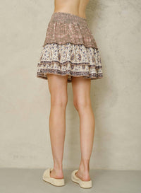 M.A.B.E. - Bani Print Mini Skirt
