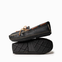 Minnetonka - Men's Sheepskin Moose Flat Slipper