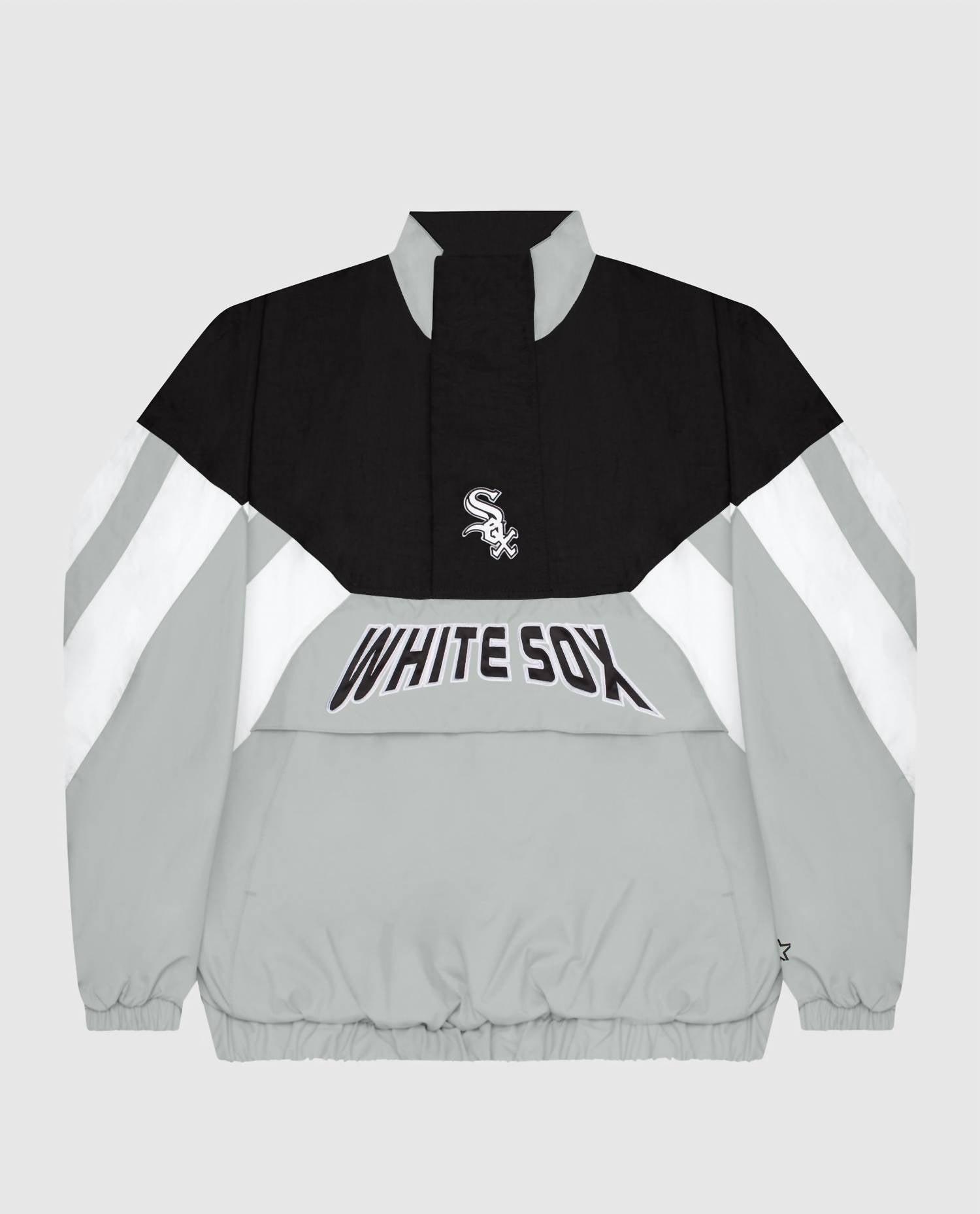 Starter - Men's Chicago White Sox Nylon Half-zip Starter Jacket
