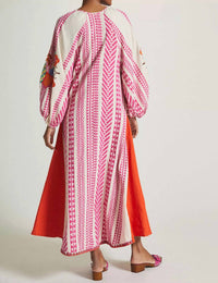 Farm Rio - Jacquard Embroidered Maxi Dress