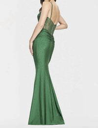 Faviana - Long Corsette Hotstone Maxi Dress