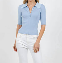 Simkhai - Secily Collared Polo Top