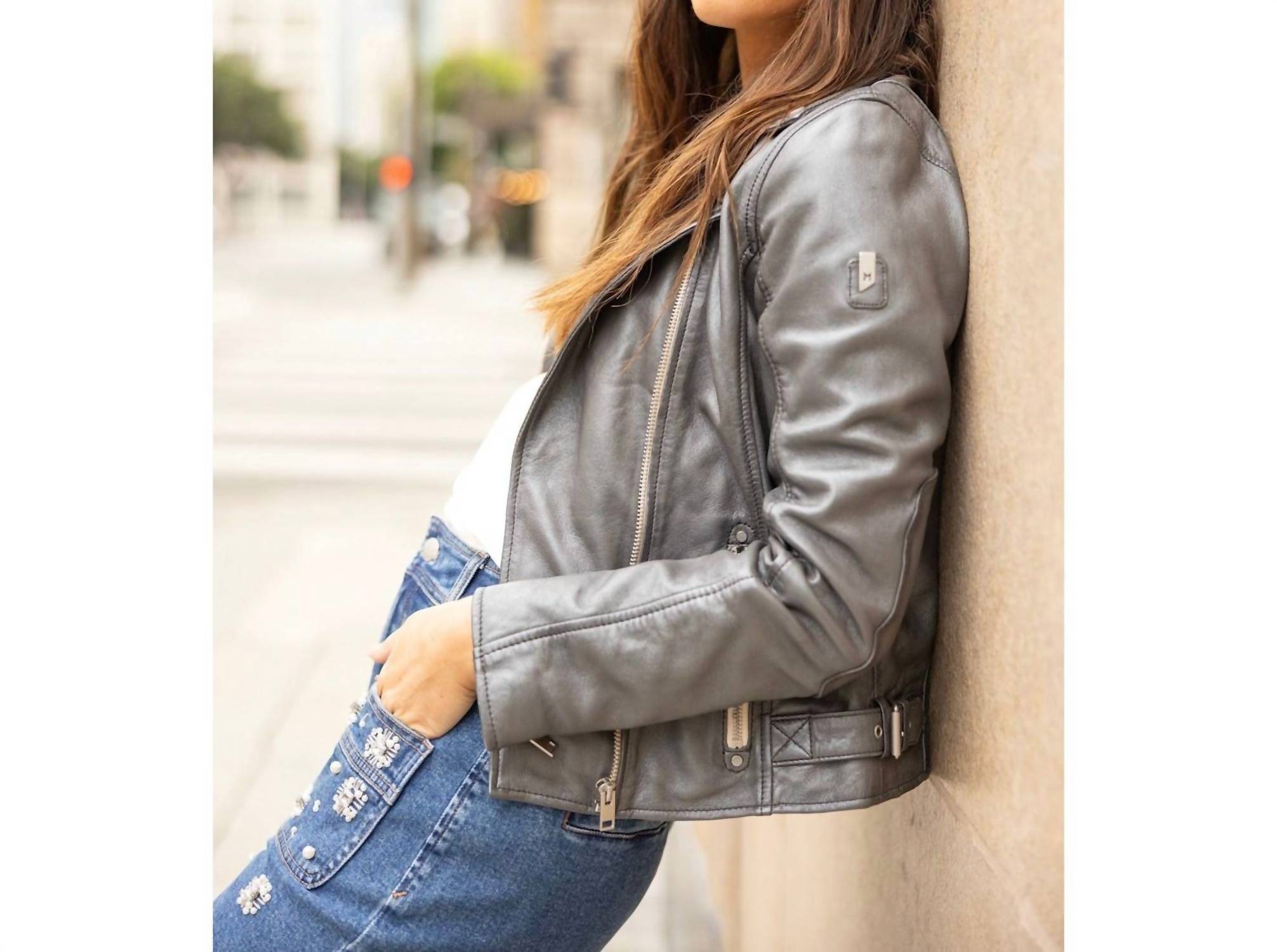 Mauritius - Sofia Vegan Leather Jacket