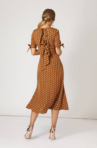Bruna Women's Laila Dress in brown - women's dress - detail view