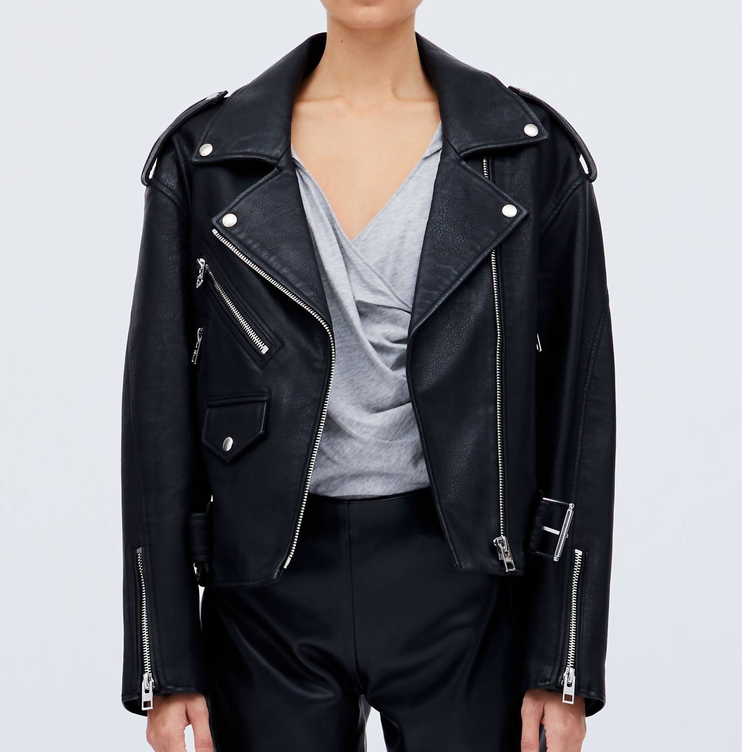 Rblpuppet - Billie Oversized Biker Jacket