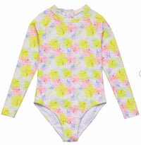 Snapper Rock - Aloha Vacay Long Sleeve Surf Suit Without Frills
