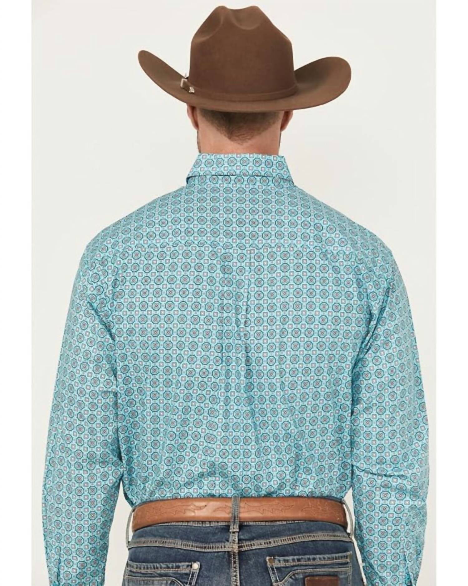 Cinch - Stretch Print Button Down Classic Fit Shirt