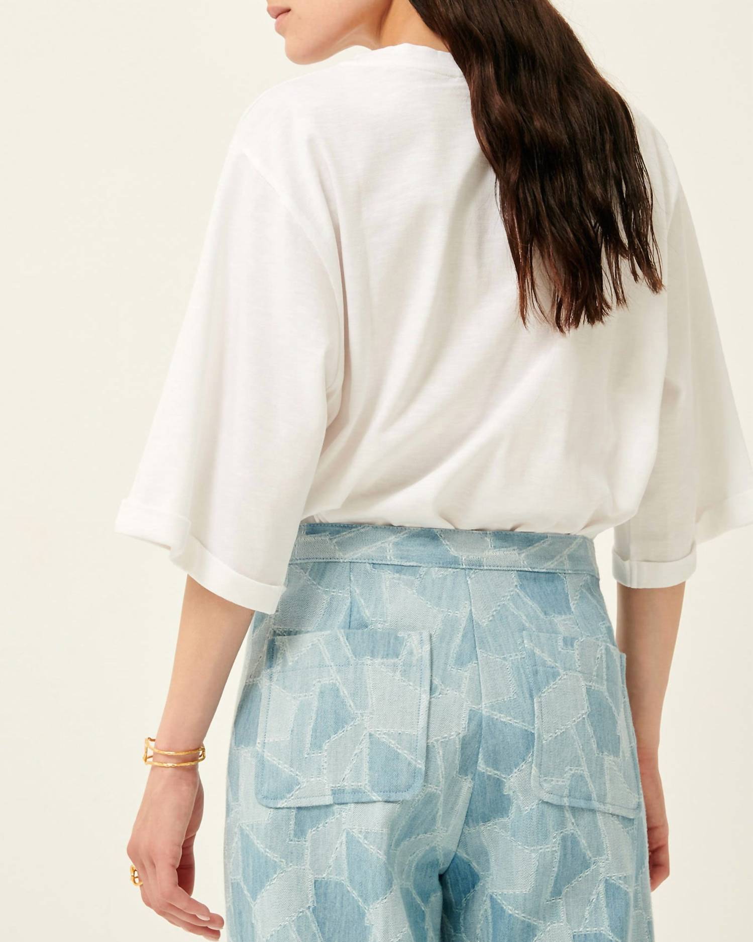 Sessun Alpatch Pants in blue patch - women's jeans - alternate view
