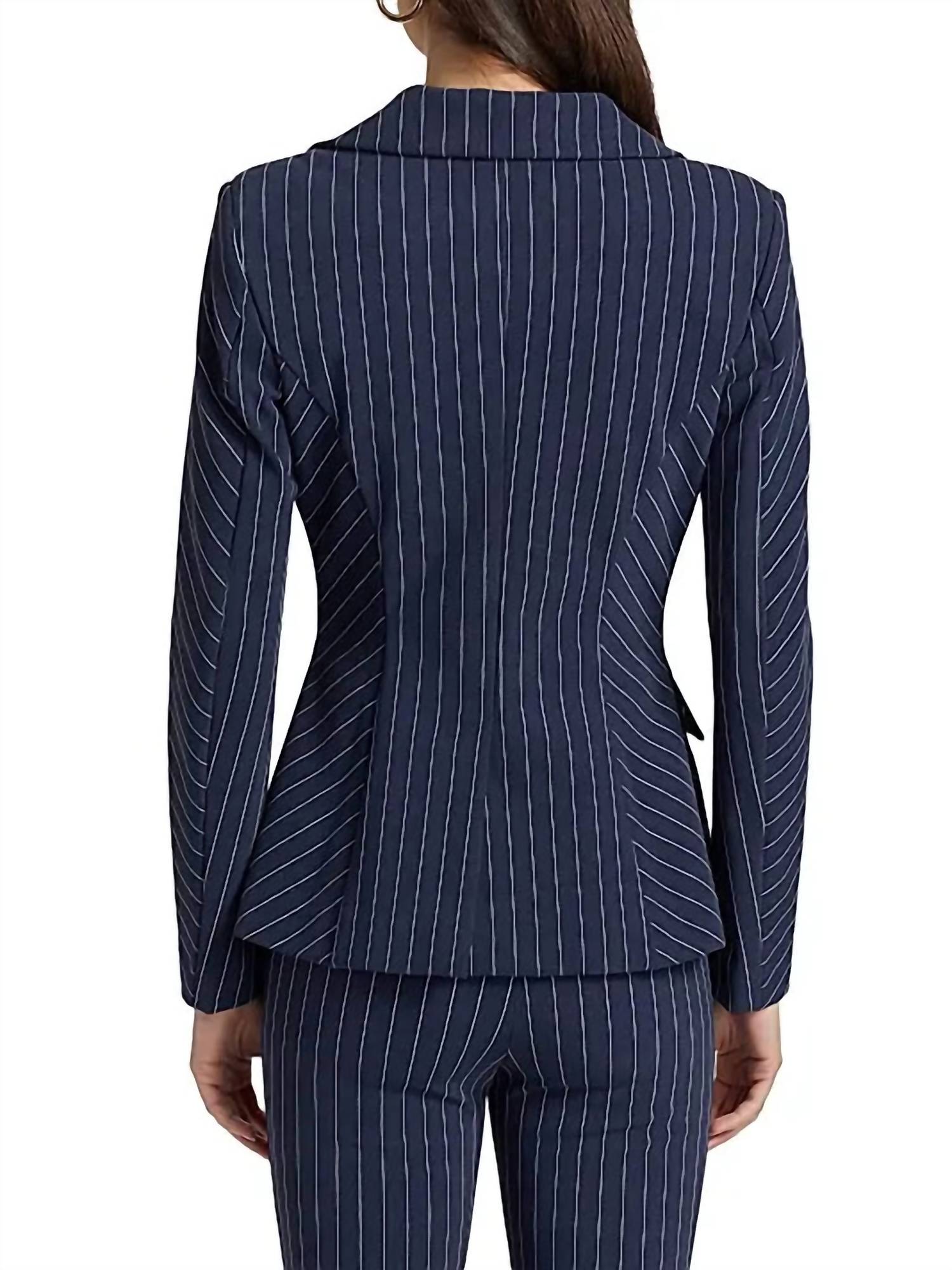 Chiara Boni - Goldas Pinstriped Double-breasted Jacket