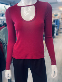 Bobi - Women's Front Keyhole Tee