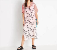 Me369 Laura Shirt Dress in palm tree - women's dress