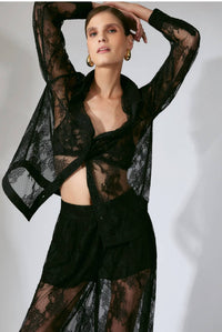 Bardot - Aleida Oversized Lace Shirt