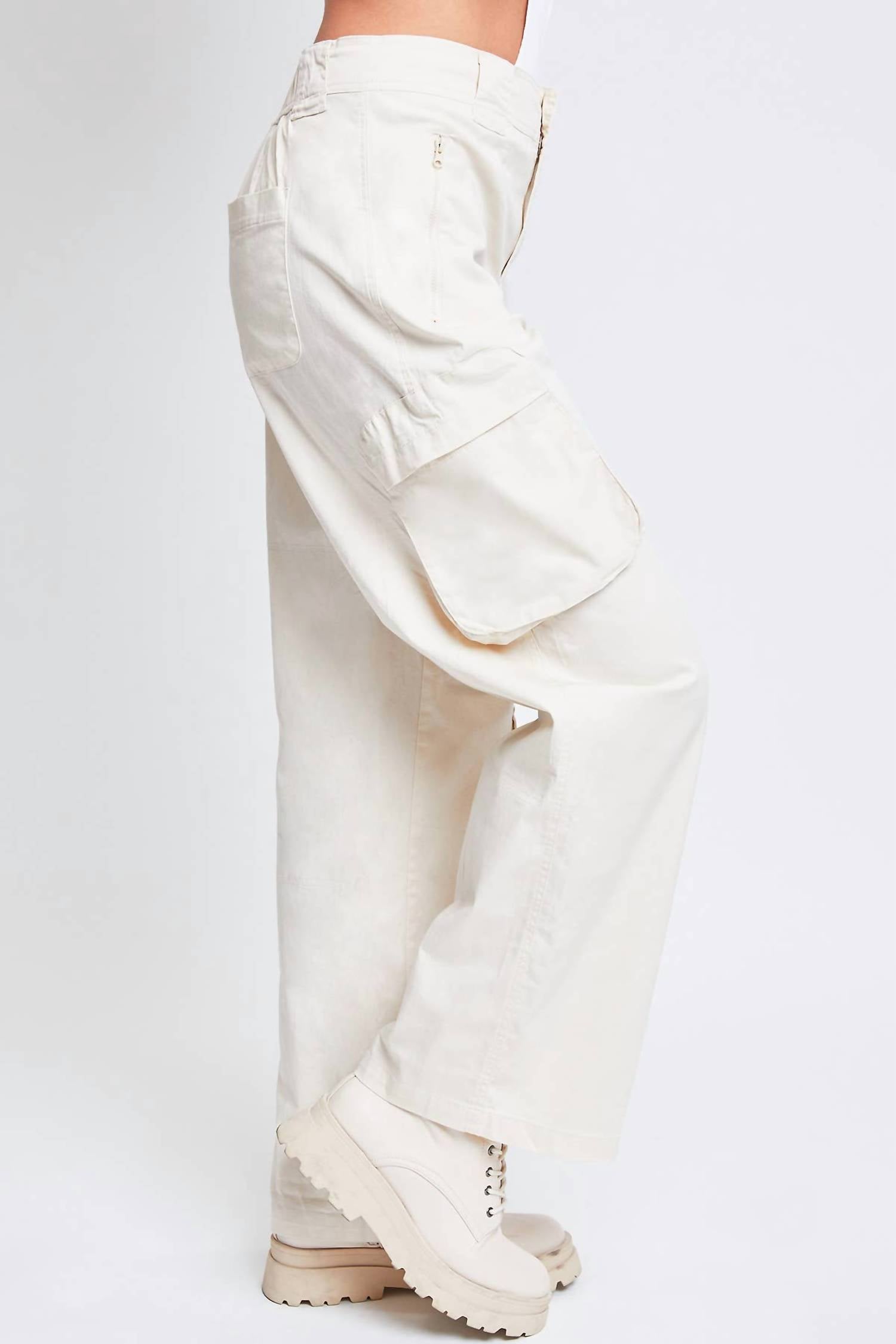 Ymi - High Rise Cargo Jeans