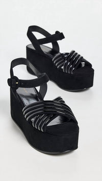 Tory Burch - Women's Bombe Cross Strap Platform Sandal