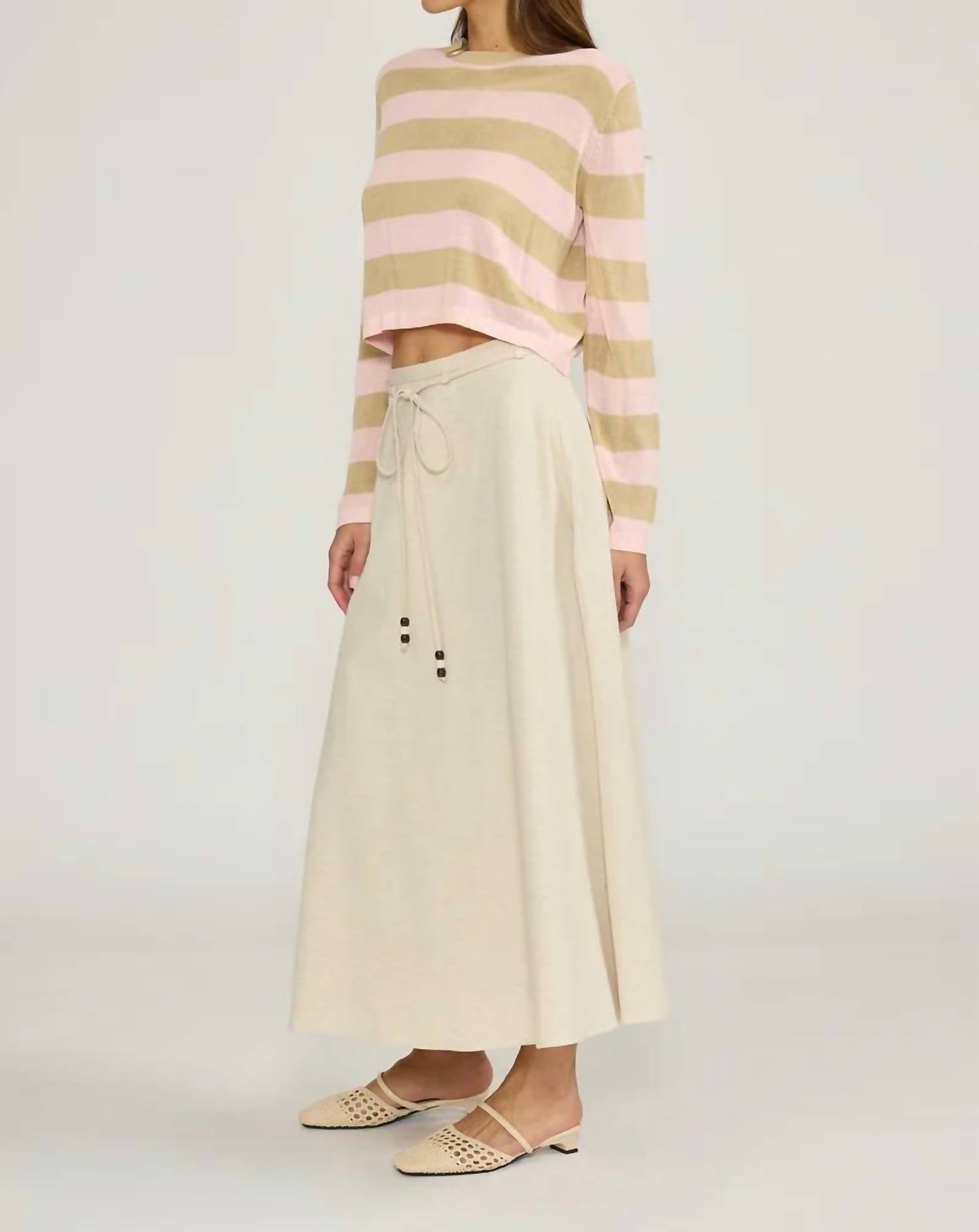Lucy Paris - Hayden A Line Maxi Skirt