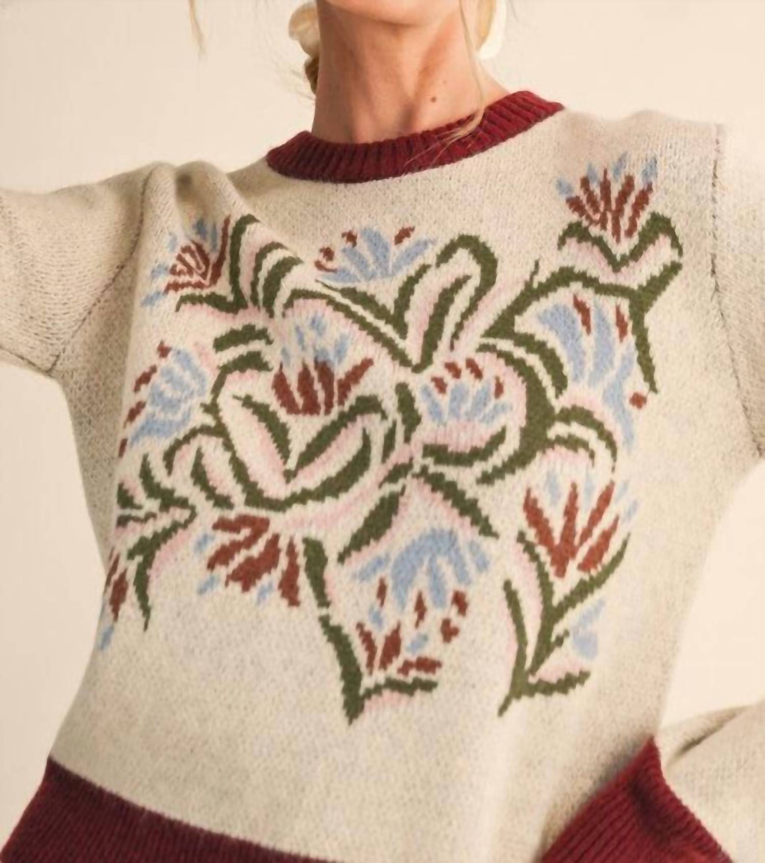 &Merci - Floral Sweater