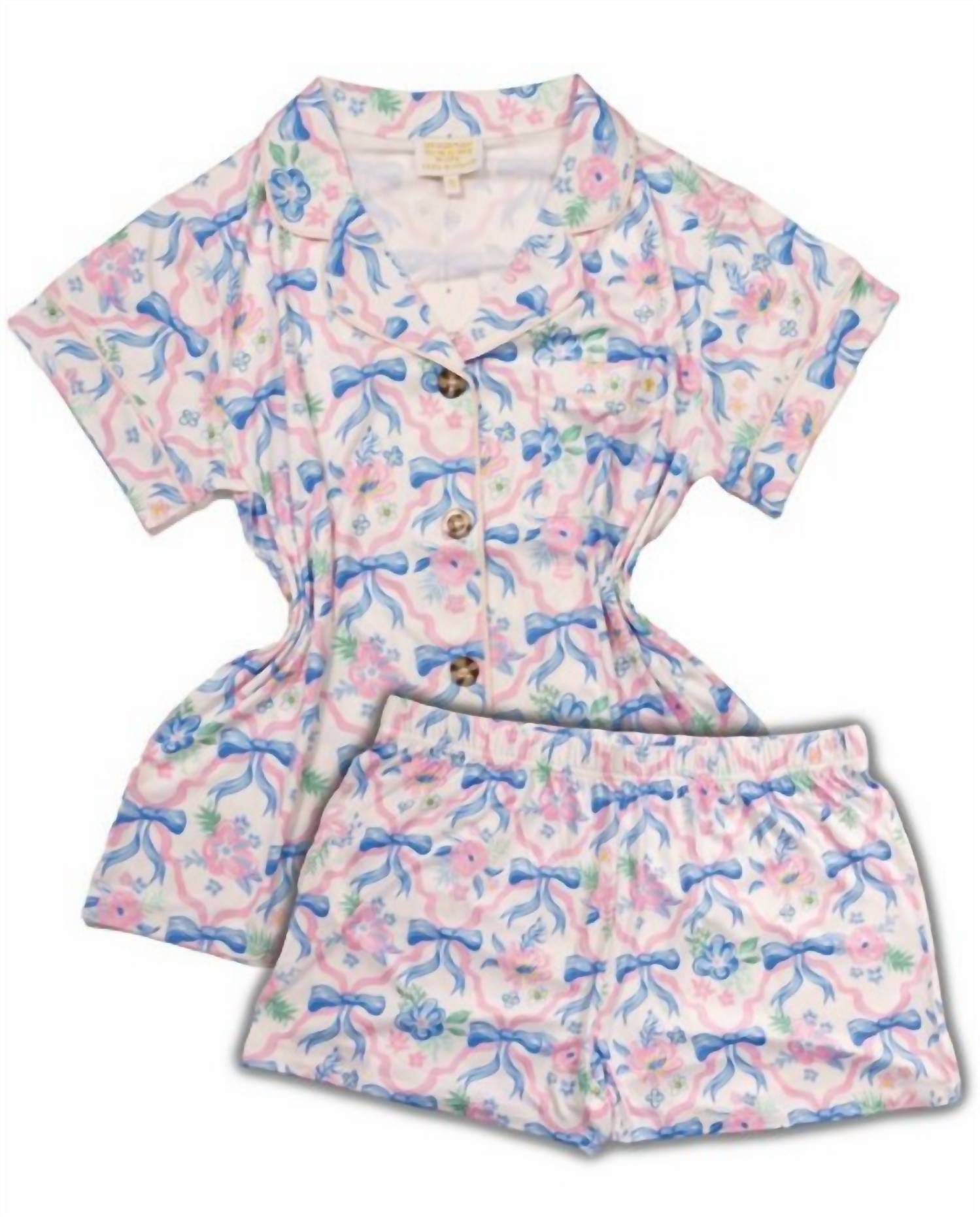 Simply Southern - Button Up Shirt & Shorts Pajama Set