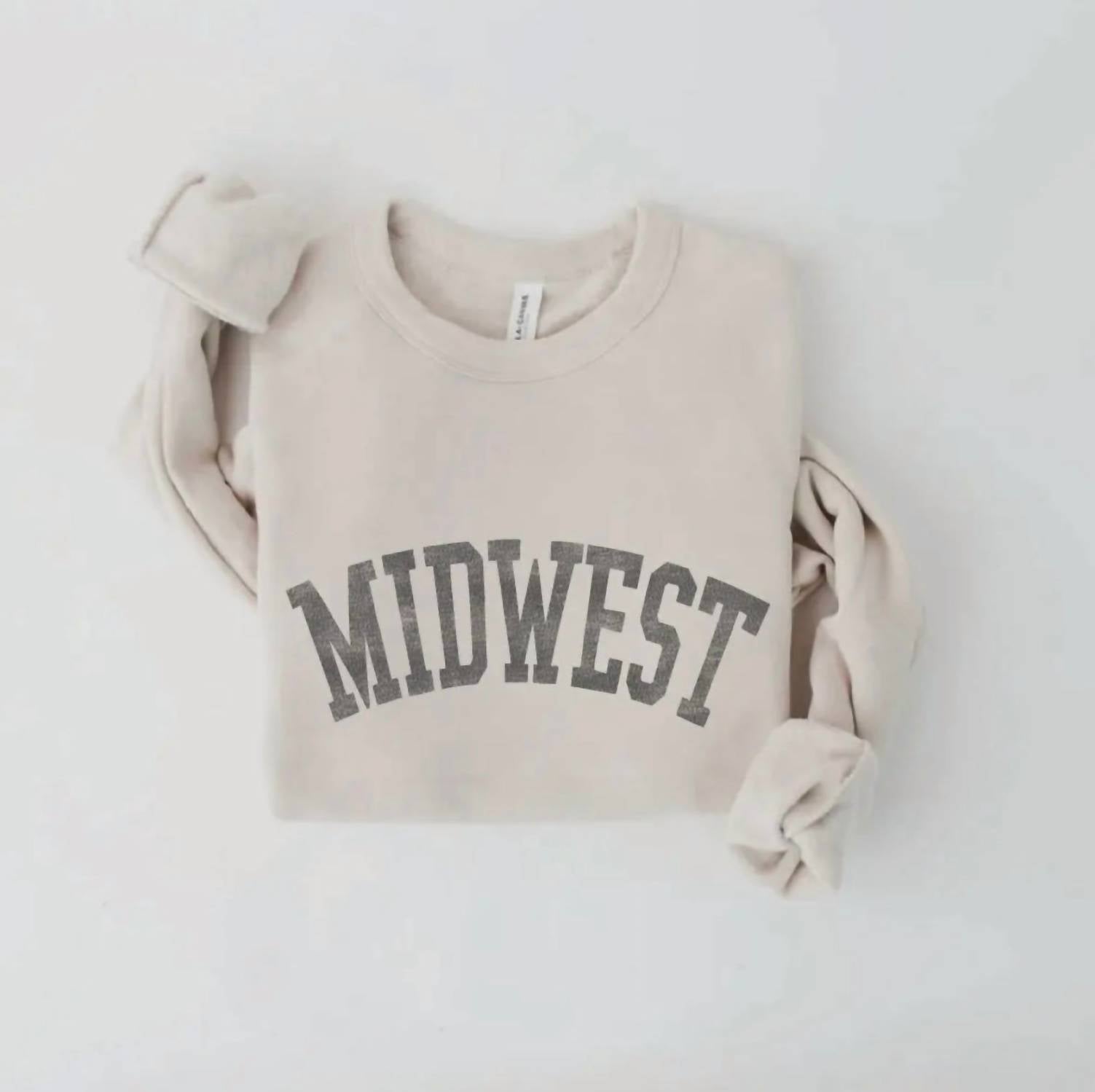 Oat Collective - Midwest Graphic Long Sleeve Sweatshirt