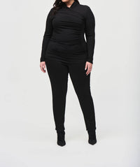 Joseph Ribkoff - COWL NECK RUCHED TOP