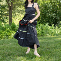 SUGARLIPS Beauty Tiered Maxi Dress in black - women's dress - alternate view