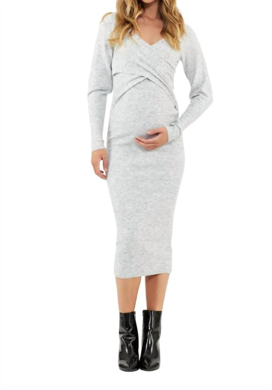 Ripe Maternity - Heidi Nursing Knit Dress