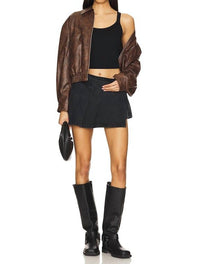 Free People Stephie Denim Skort in in the city - women's shorts - view 5