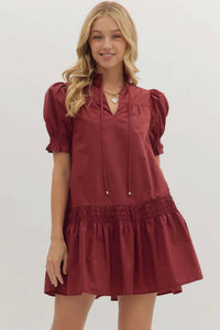 Entro - Puff Sleeve Mini Dress