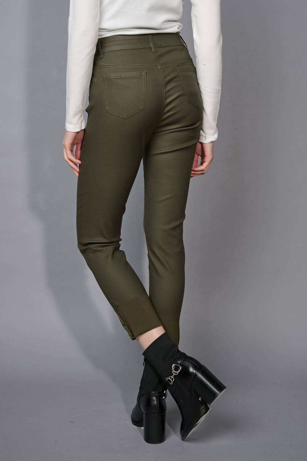 Picadilly - Women's Embellished Cuff Cropped Jeans