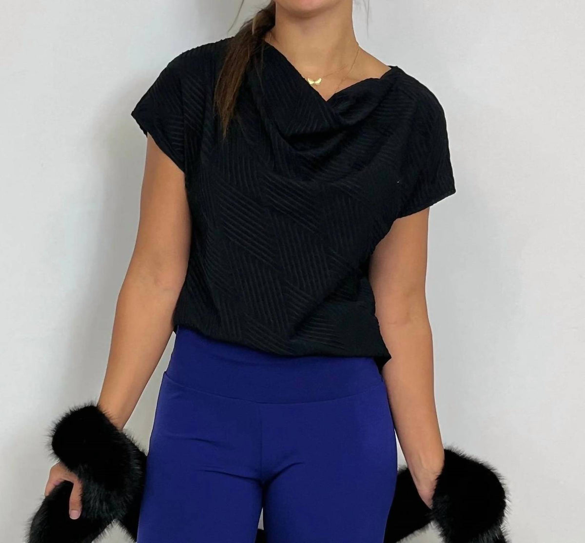 Storyline Collection - Women's Geo Textured Top
