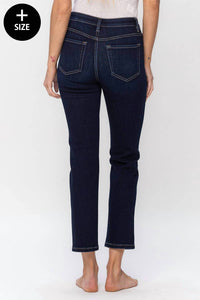 Vervet By Flying Monkey - High Rise Ankle Slim Straight Jeans - Plus