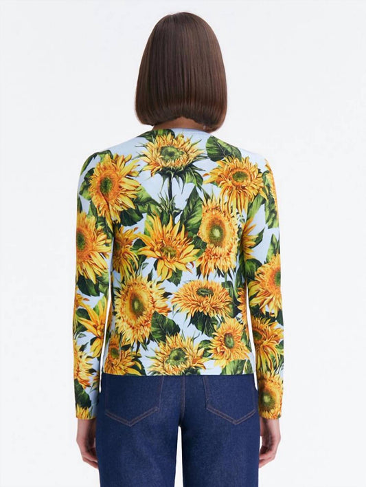 Oscar De La Renta - Sunflower Printed Cardigan