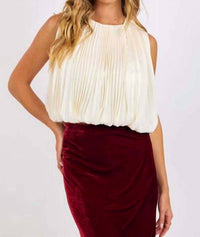 Sage The Label - AMOUR PLEATED BUBBLE TOP