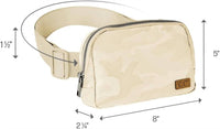 C.C Women's Fanny Packs With Adjustable Strap in beige - women's bag - detail view