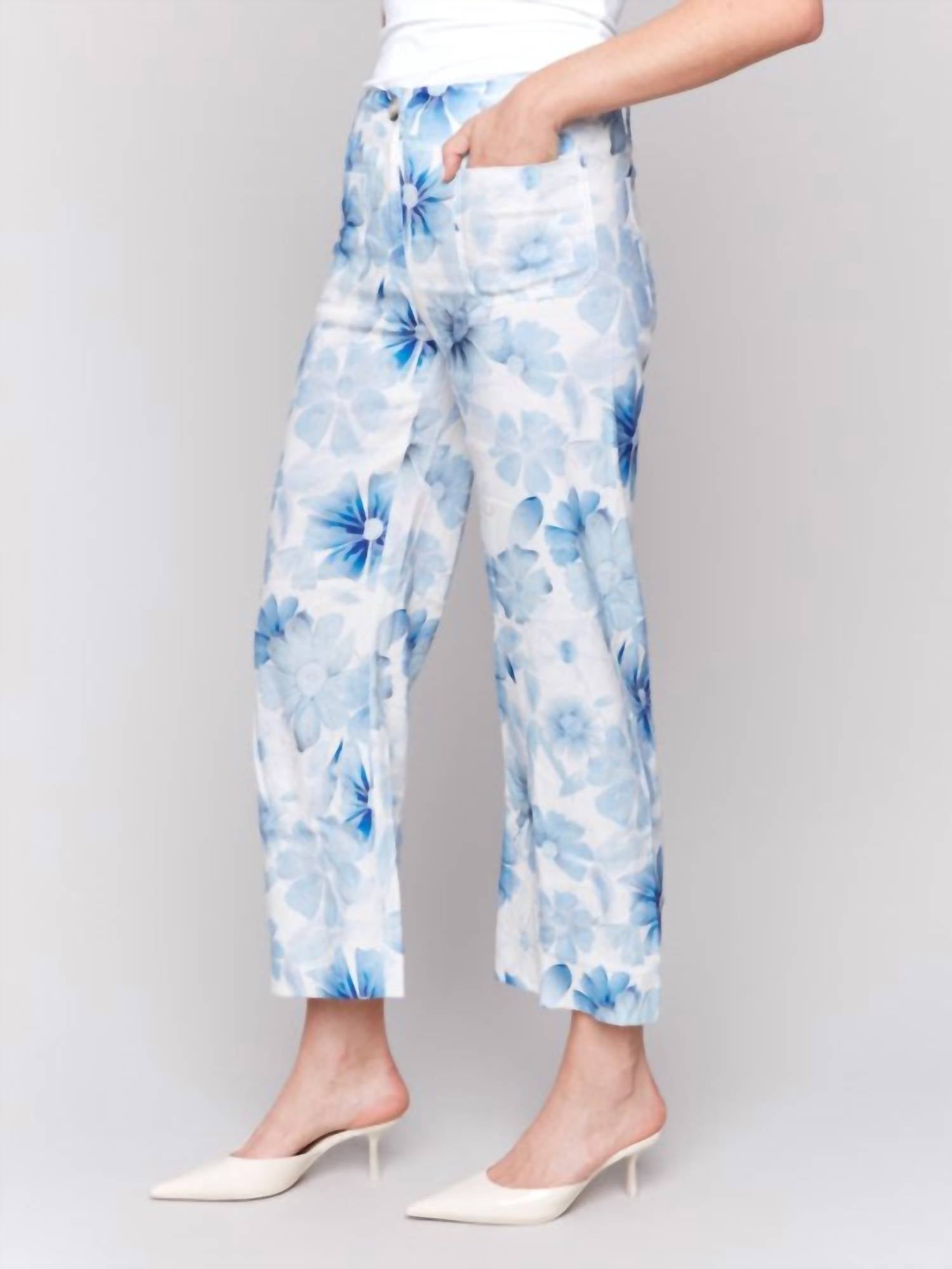 Charlie B - Printed Cropped Pant